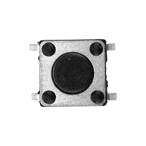 Miniatura 13 de DAOKI Interruptor de botón táctil de 0.236 x 0.236 x 0.169 in, 0.236 x 0.236 x 0.169 in, 4 pines, micro PCB SMD SMT, interruptor de botón táctil