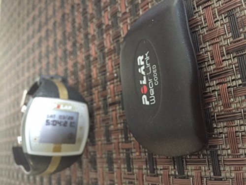 Heart Rate Monitor Watch - Polar_ FT7F - Black/Gold - for Female