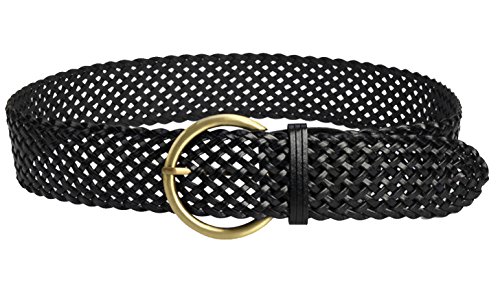 Women's Braided 2Inch Wide Leather Waist Belts for Women Dress Waistbands Corsets Woven Belt