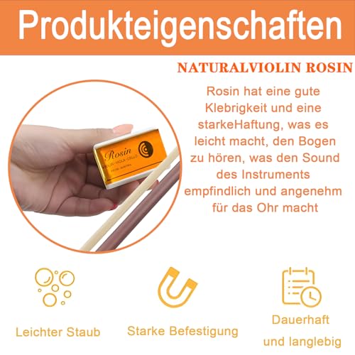 10 Stück Kolophonium, Natürliches Kolophonium, Cello Kolophonium Löten Violin Rosin Leichtes Staubarmes Kolophonium für Instrument Violine Viola Cello Violoncello Bass Fiddle Kolophonium