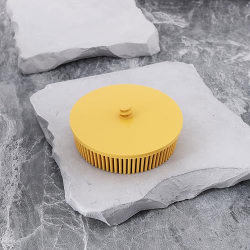 Image of OTOTEC 3Inch Abrasive Bristle Disc 80 Grit R-Type Abrasive Brush for Deburring Metal De-Rusting Finishing