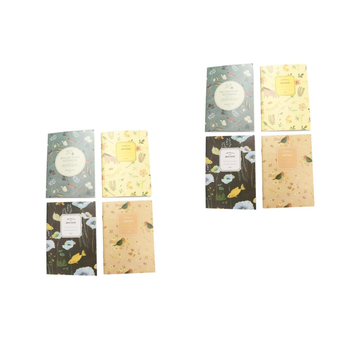 TEHAUX 2 Ensembles Mini Cahier Petit Carnet Journal Mini-livres Livre Planificateur Quotidien Carnet De Notes Livre De Pratique 50 Pièces * 2
