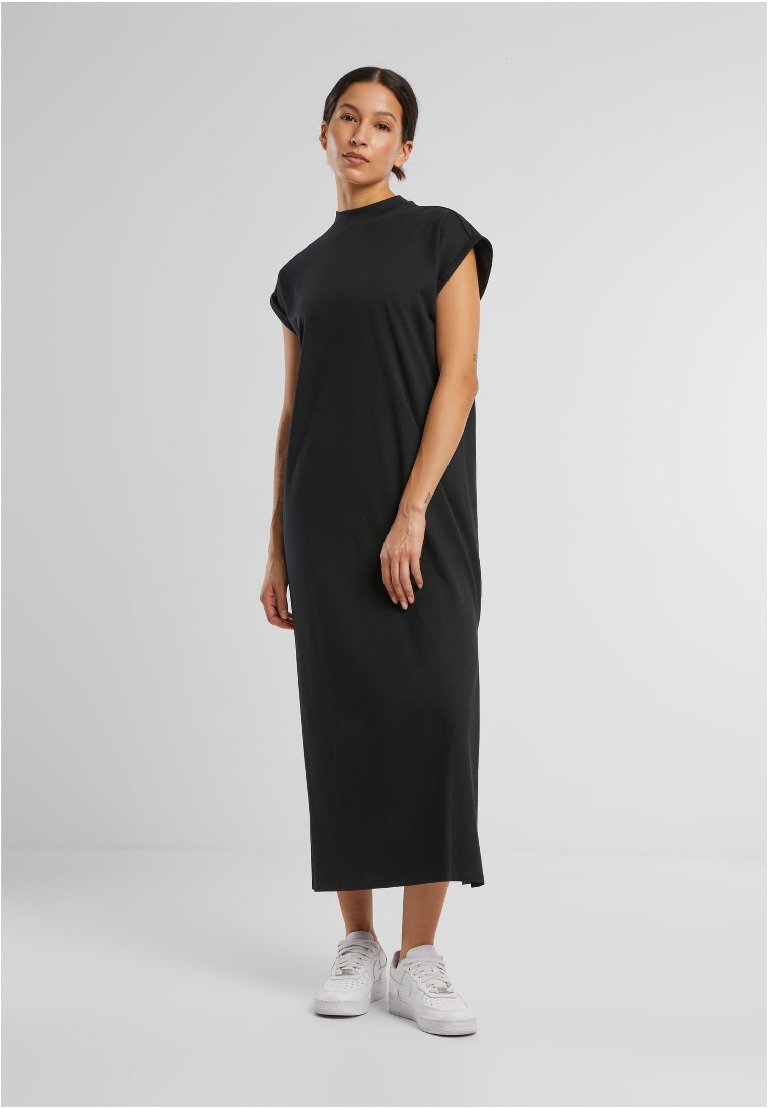 Build Your Brand Damen By302-ladies Long Extended Shoulder Dress Dress (1er Pack)