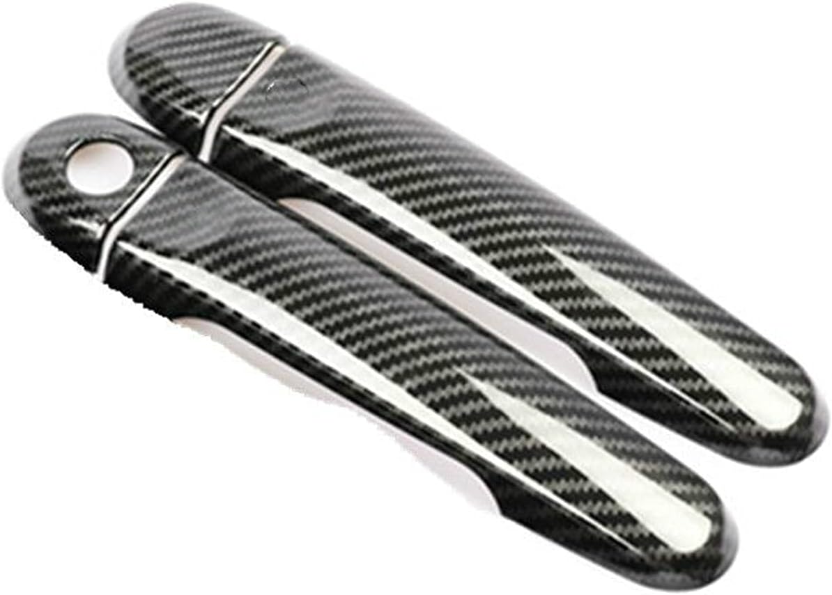 HAOLONG Car Door Handle Cover Carbon Fiber Door Handle Covers Accessories Stickers Cylise Car Decal for Nissan Juke 2010-2019 Styling