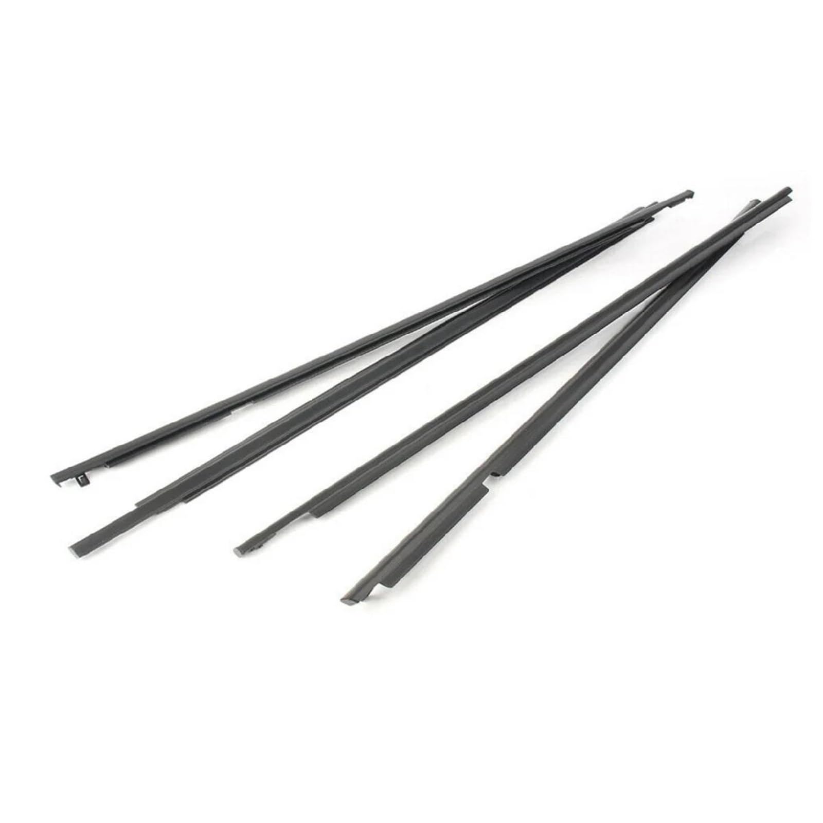 Trfbd One Color 4Pcs Car Window Weatherstrip Black For Toyota For Prado 2003-2009 75711-60061 75712-60061 75721-60061 75722-60061 Rubber