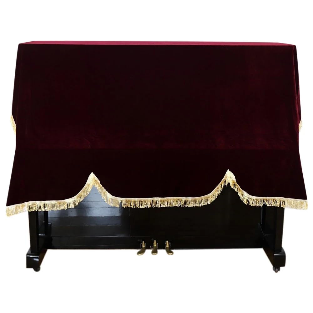 Copertina Tastiera Pianoforte Casa protettiva morbida verticale verticale anti -graffio Piano Piano Copertura in oro Velvet non slittata tastiera a prova di polvere universale Panno Tastiera Pianofort