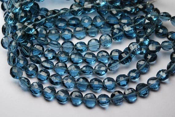 Quartz bleu de Londres briolettes facettées 8mm LKBEADS pour éviter les perles ternes