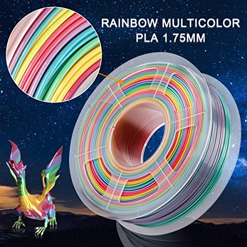 Image of FiLAMONT PLA Silk Filament 1.75mm, 3D Printer Filament, Shiny Silk 1.75 PLA Filament, 1kg(2.2Lbs) /Spool (Silk Black)