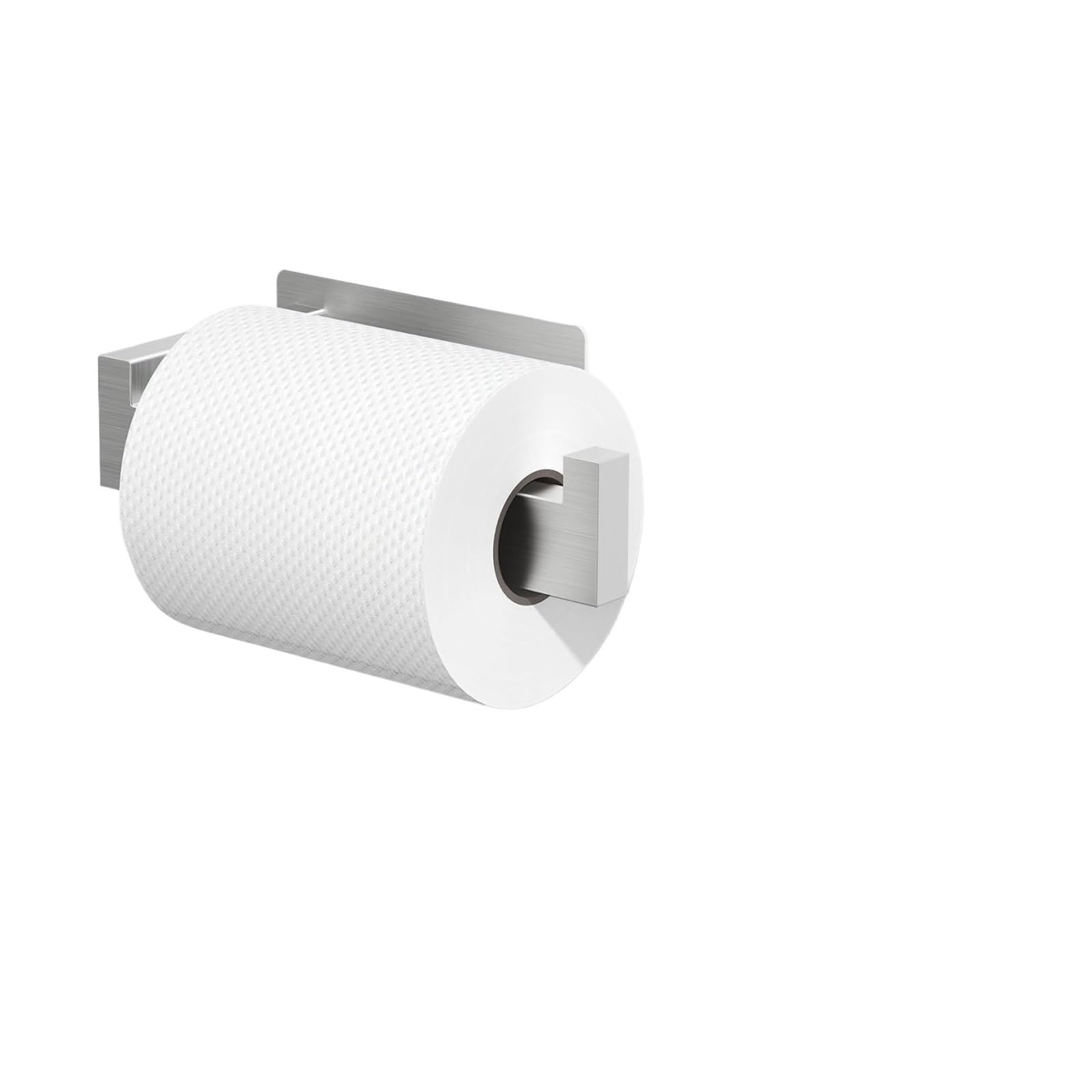 Paper Towel Holder Stainless Steel Toilet Paper Holder Tissue Hanger Adhesive Stand Towels Waterproof Bathroom Accessory(Silver)