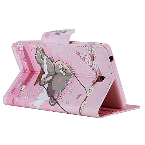 Capa para Galaxy Tab 3 Lite de 7,0 polegadas, JYZR Slim Fit Folio Stand PU Capa carteira com capa in