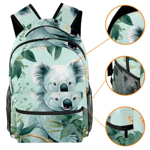 Sac à dos de voyage Koala vert multicolore taille unique ergonomique - 3