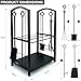 Crystals 2 Tier Metal Firewood Log Holder - Log Store - Log Rack for Fireplace - Firewood Rack for Fireplace Wood Storage Shelf with 4 Tools and Hooks, Indoor Outdoor, Large, Black Crystals 2 Tier Metal Firewood Log Holder - Log Store - Log Rack for Fireplace - Firewood Rack for Fireplace Wood Storage Shelf with 4 Tools and Hooks, Indoor Outdoor, Large, Black