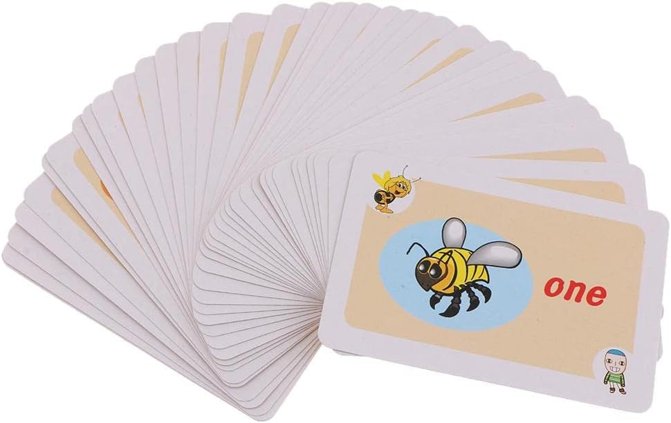 CALANDIS 36 Pieces Preschool Educational Sight Word Flash Cards Picture Word Card #5