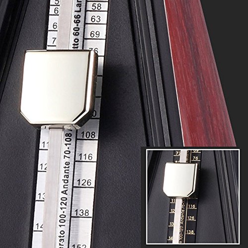 TAMUME Rouge Antique Cru Pyramide Style Renforcé plastique Metronome 40-208 BPM Tempo Minuteur Musique Intégré Avec Bell… - Les Beatles, Paul McCartney, John Lennon, RIngo Starr, George Harrison TAMUME Rouge Antique Cru Pyramide Style Renforcé plastique Metronome 40-208 BPM Tempo Minuteur Musique Intégré Avec Bell… – Image 8