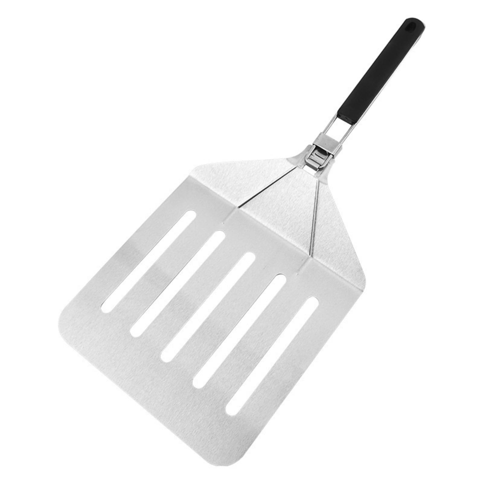 Spatola Pizza Pieghevole Paletta Pizza Pala Pizza Cucchiaio Pizza Accessorio Forno in Acciaio Inox con Pala Forata Antiattrito E Trasferimento Sicuro