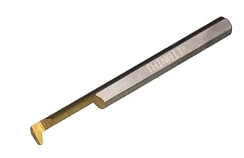 THINBIT PT21BRC MICROBIT TiN Coated Solid Carbide Profiling Tool, .125" Minimum bore, .425" Reach, Standard Elliptical Neck with .052" Projection and 1/8" Shank