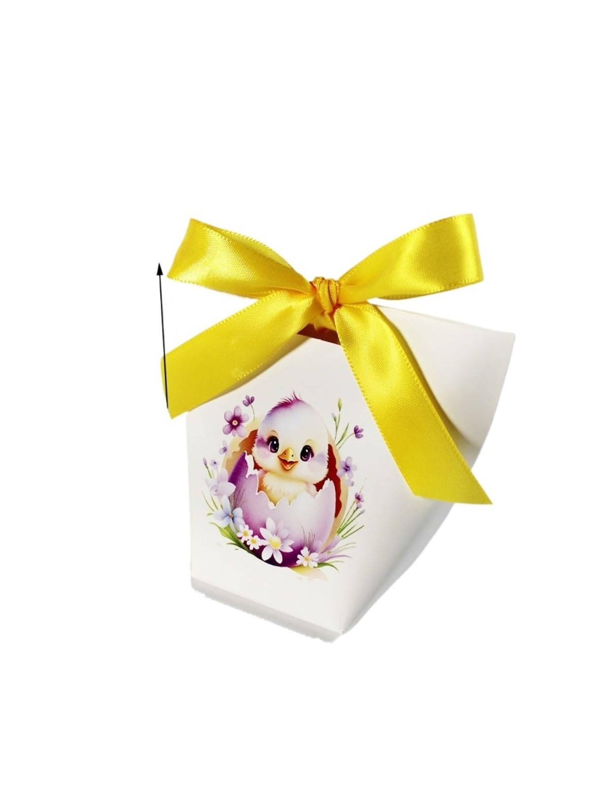 Gijmzy Yellow Chick Shell Candy Box Cute Rabbit Carrot Biscuits Snack Packaging Birthday Party Decoration(Yellow)