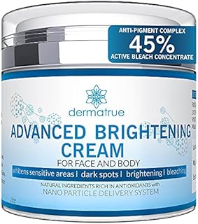 Dermatrue Collagen Brightening Skin Cream For Face, Body, & Intimate Area | Underarms, Neck, Thighs, Knees, Bikini | Dark Spot Remover for Face, Body, Private Parts | All Skin Types