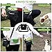 Dog Treat Pouch Pet Training Bag for Small to Large Dogs, Treat Tote Carry Kibble Snacks Toys for Training Reward Walking, Metal Clip, Waist belt, Shoulder Strap, Poop Bag Dispenser, Black with Green