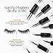Velour Magnetic Lash & Go Eyeliner - Fine Tip Liquid Magnetic Eyeliner + Lash Glue Hybrid for Magnetic Eyelashes & False Lashes - 2-in-1 Self Adhesive Eyeliner for Magnetic Lashes - 3.5 ml (Black)