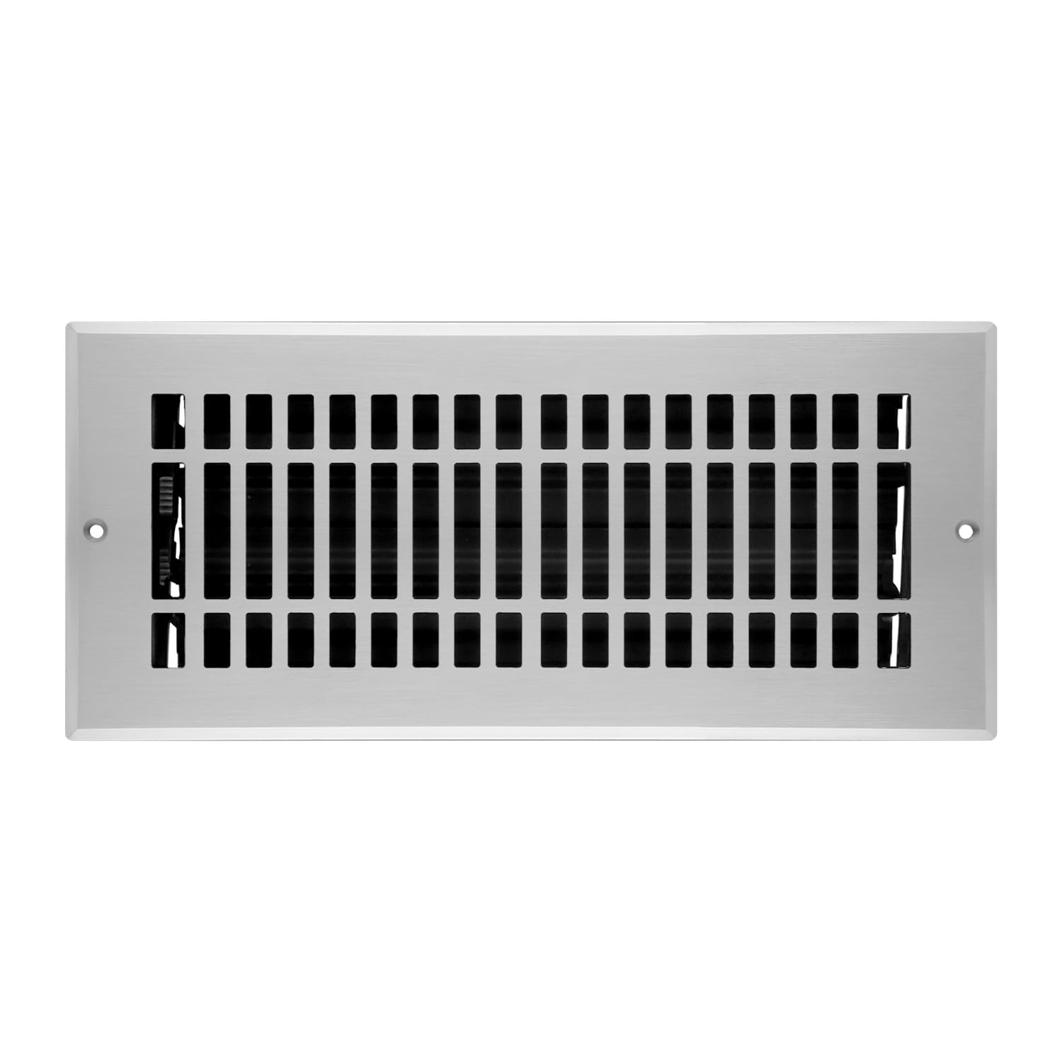 Naiture Stainless Steel Wall Register, Heavy Duty Rust-Resistant Air Vent Cover, Metal Damper or Lever, Contemporary Style Grate Wall Vent, Duct Size