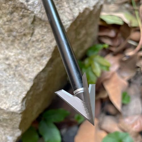 Jianzd Archery Broadheads 100 Grain Fixed Blades Arrowheads 6Pk For Crossbow Compound Bow Hunting Practice Silvery #TOP5