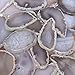 mookaitedecor Polished Agate Slices Geode Top Drilled Pendant Slice for Jewelry Making Pack of 12
