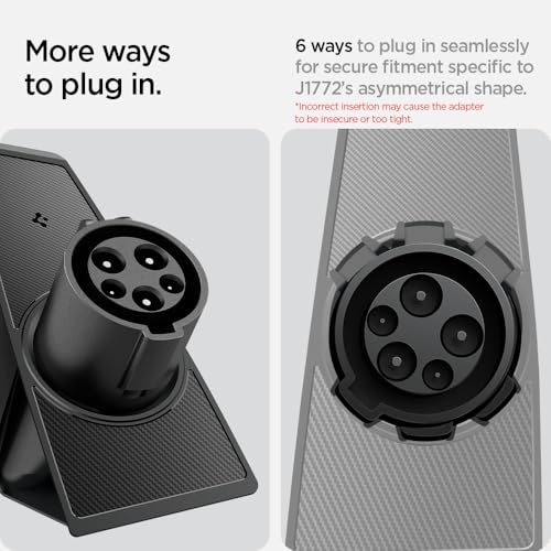 Image of Spigen J1772 Charging Adapter Door Dock for All Tesla Model 3 (2017-2026) | Compatible with Tesla Model 3 Highland (Standard, Premium & Performance 2026 /25 /24) - J1772 Charging Adapter NOT Included