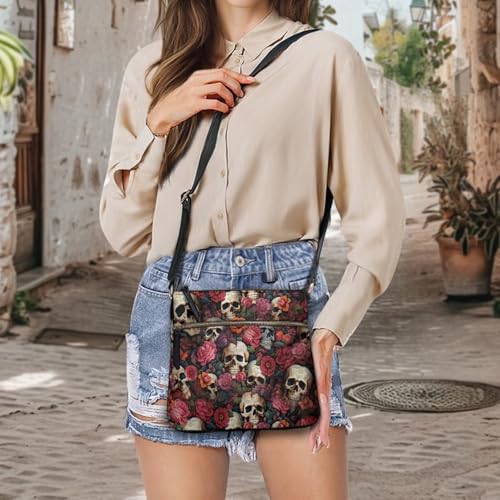 Crossbody Bags for Women Leather Large Shoulder Bag Purses with Adjustable Strap Zipper Pockets Handbags for Work 5