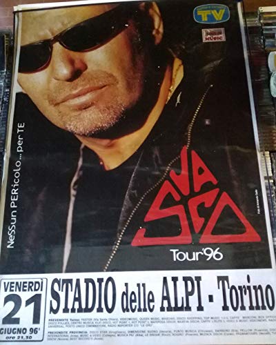  Vasco Rossi Nessun Pericolo.Per Te Tour \'96 Torino Stadio Delle Alpi 21/06/1996 Poster
