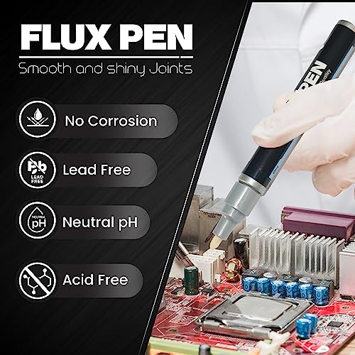 Solder Flux Pen (10 ml) I Liquid Solder Flux I Soldering Flux I Electrical Solder I No Clean Liquid Flux I Rosin Flux I Soldering Flux for Electronics I Lead Free Liquid Solder I Flux for Soldering I