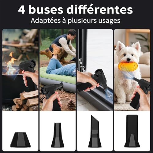 Elektrische Staubgebläse, 4-Gang Electric Air Duster 130000 U/min, Wiederaufladbare Luftgebläse, Cordless Air Duster, Mini-Gebläse für PC, Laptop, Elektronik, Tastatur, Sofa, Auto