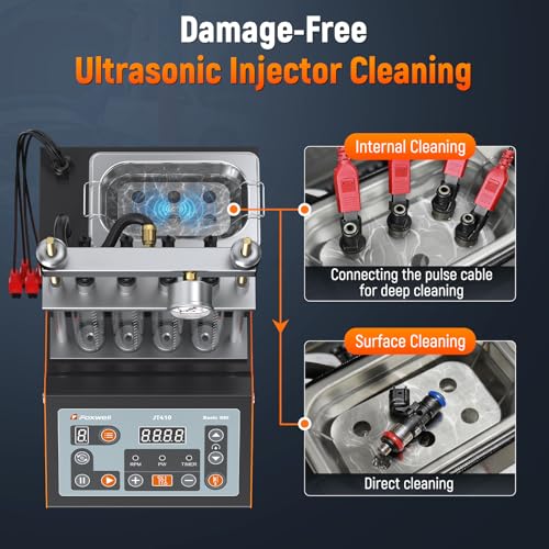 Image of FOXWELL JT410 Fuel Injector Tester & Cleaner Machine with Ultrasonic