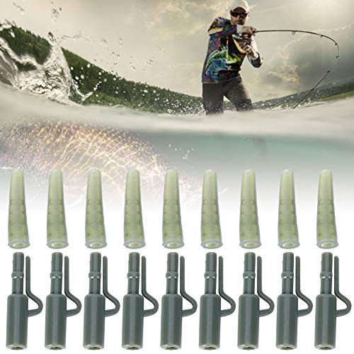 Redxiao 50 Set Manica per Piombo per Pesca alla Carpa, Accessorio per Pesca alla Carpa, Clip per Piombo per Pesca alla Carpa, per Pescare in Mare/Pesca Fresca Attrezzatura da Pesca Amante della