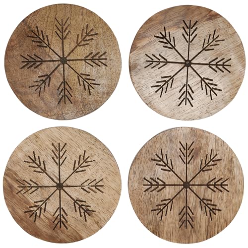 Dessous de verre flocons de neige Primitives by Kathy pour table