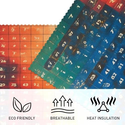 Sets de table anti-taches Old Math : protection textile de cuisine - 4