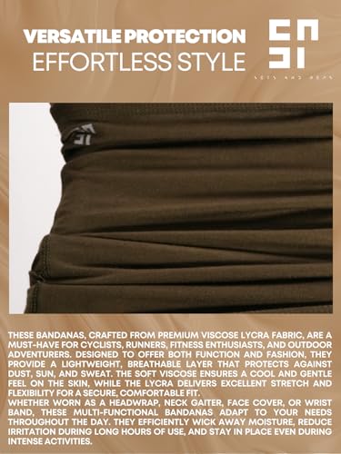 Image of Viscose Lycra Head Bandana for Men & Women | Odour-free & Breathable | Durable & Multipurpose Bandana for men biking