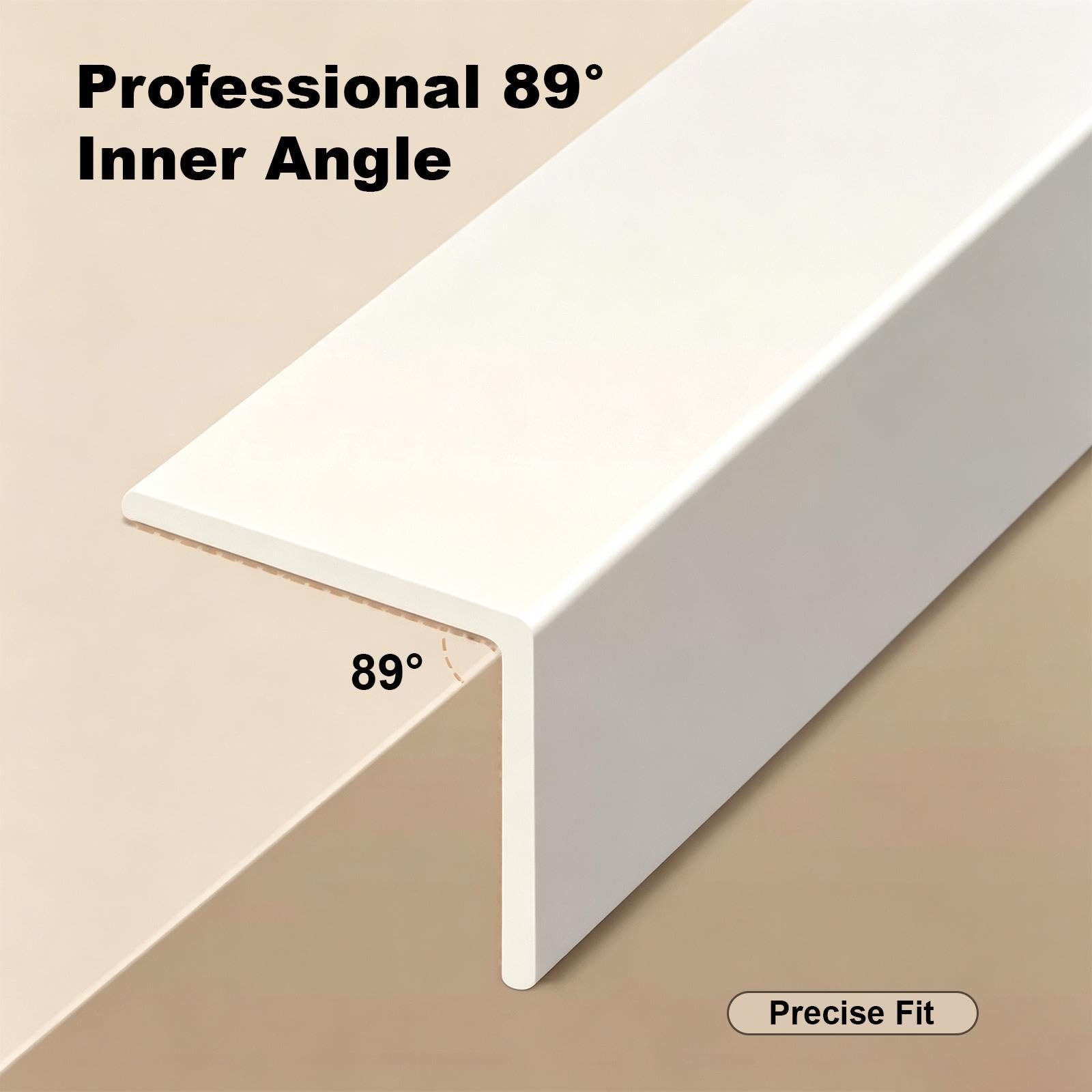 Protector PVC For Molduras Esquina Pared con Respaldo Adhesivo