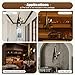 LOYALHEARTDY Vintage Resin Hemp Rope Monkey Pendant Light Fixture Monkey Chandelier Industrial Retro E26 Edison Ceiling Pendant Lamp for Dining Living Room Bedroom Bar Cafe (Black)