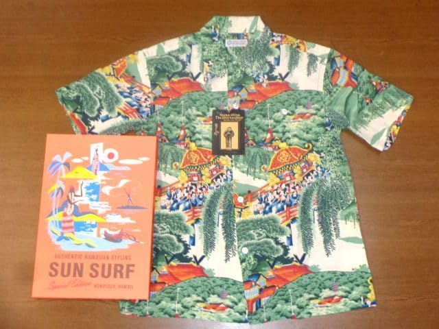 Amazon.co.jp: 東洋 SP サンサーフ アロハ 祭/緑Mサイズ/SUN SURF 