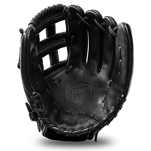 Franklin Sports Baseball Fielding Glove - Men's Adult and Youth Baseball Glove - CTZ5000 Black Cowhide Outfield Glove - 12.5" H-Web for Outfielders - image 9