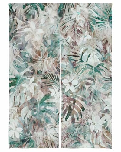 ���ۓI�ȗt �̂�� �t�̃��B���e�[�W�Z�[�W�u���E���̗t�Ɣ����Ԃ̐A�� ���� �ډB�� UV �g���J�[�e�� �k�� �d�؂� �a�� �L�b�` ���r���O �o����� ���� �Ԏd�؂� �Q�� ��75×��180cm