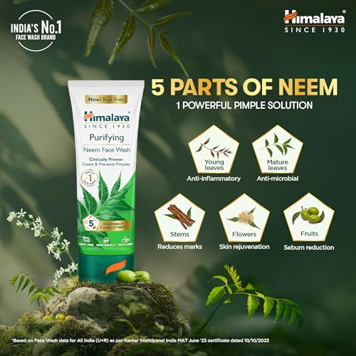 Image of Himalaya Purifying Neem Face Wash 150ml + Himalaya Purifying Neem Face Serum 15ml Regime pack