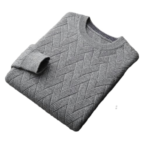 Men Wool Sweater Men's Round Neck Jacquard Cashmere Sweater Thick Long-Sleeved Cashmere Sweater Autumn and Winter3