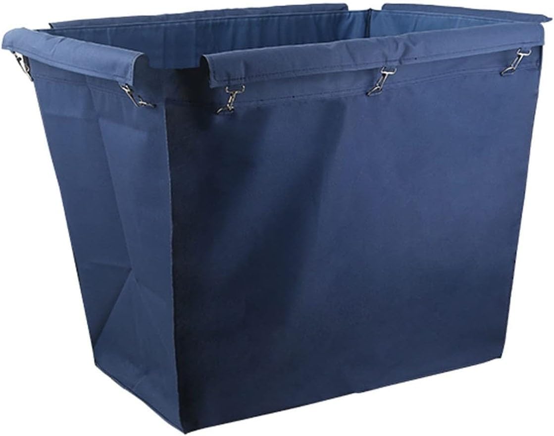 Laundry cart liner bag， Large Capacity Removable Liner Bag For Rolling Laundry Basket, Oxford Cloth Storage Bags, For Laundry, Hotel, Cleaning Car(Blue Tapered)