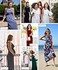 EUOVMY Sleeveless Maxi Dress for Women Floral Blac... #4