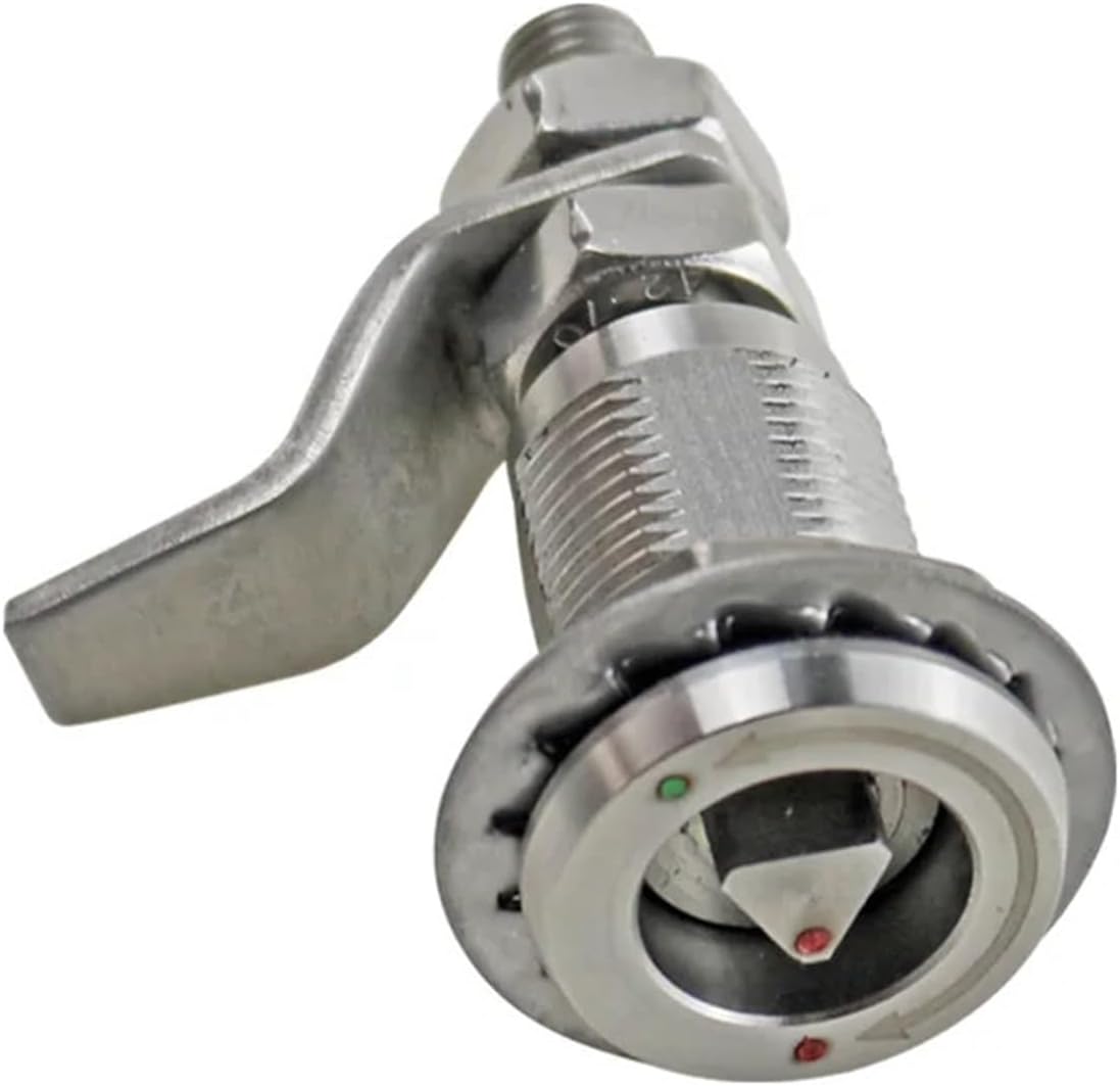 Adjustable Stainless Steel Cylindrical Lock Standard Chassis Cabinet Iron Sheet Door Triangular Or Quadrangle Tongue Locks 1Pcs (Color : Triangle, Size : Adjustable Height)