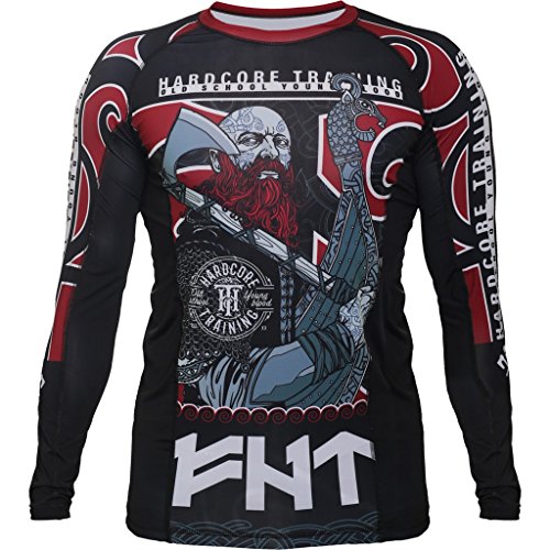 Chemise de compression homme Hardcore Training Raude noir pour le MMA