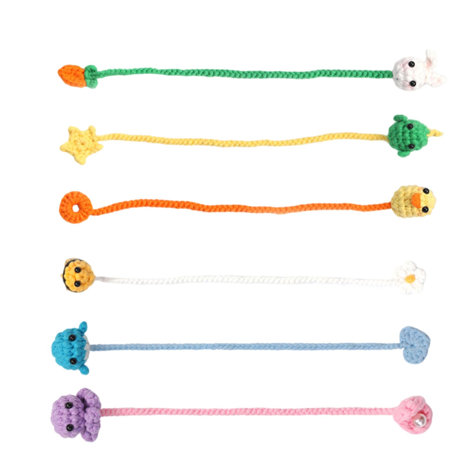 FackLOxc Flower Bookmarks Set Knitting Supplies with Step-by-Step Video Tutorial Instruction Crochet Animal Bookmarks Crochet for Beginner