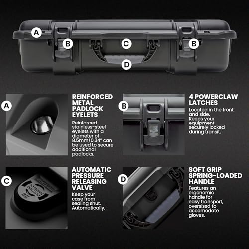 Image of NANUK Hard Case with Foam & Wheels - 30 inch to 55 inch Long, Customizable Foam Insert, IP67 Waterproof & Crushproof, Rugged Construction for Ultimate Protection, Made in Canada